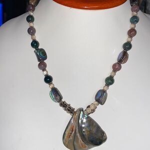 Abalone Shell & Semi Precious Stone Beads